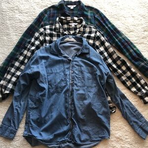 Old Navy Button Downs Sz L (3 shirts)